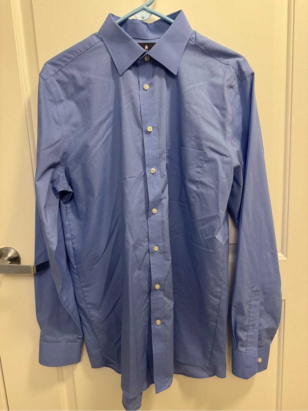 Stafford Men's Blue Button-Down Dress Shirt